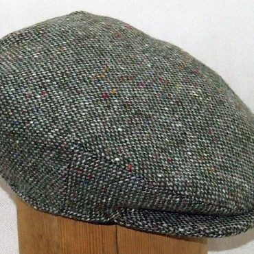 irish rainbow tweed cap