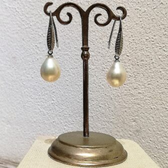 Cream Pearl Drop Earrings, Bridal Earrings
