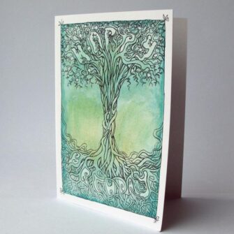 Happy Birthday, Tree of Life, Mireog Card