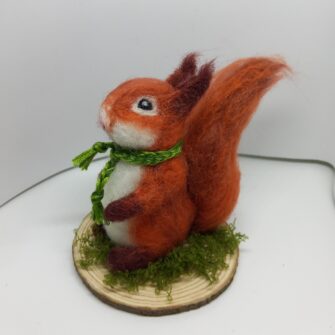 Needle Felted Squirrel by Jenni Kilgallon