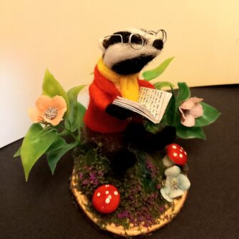 Needle Felted Badger by Jenni Kilgallon